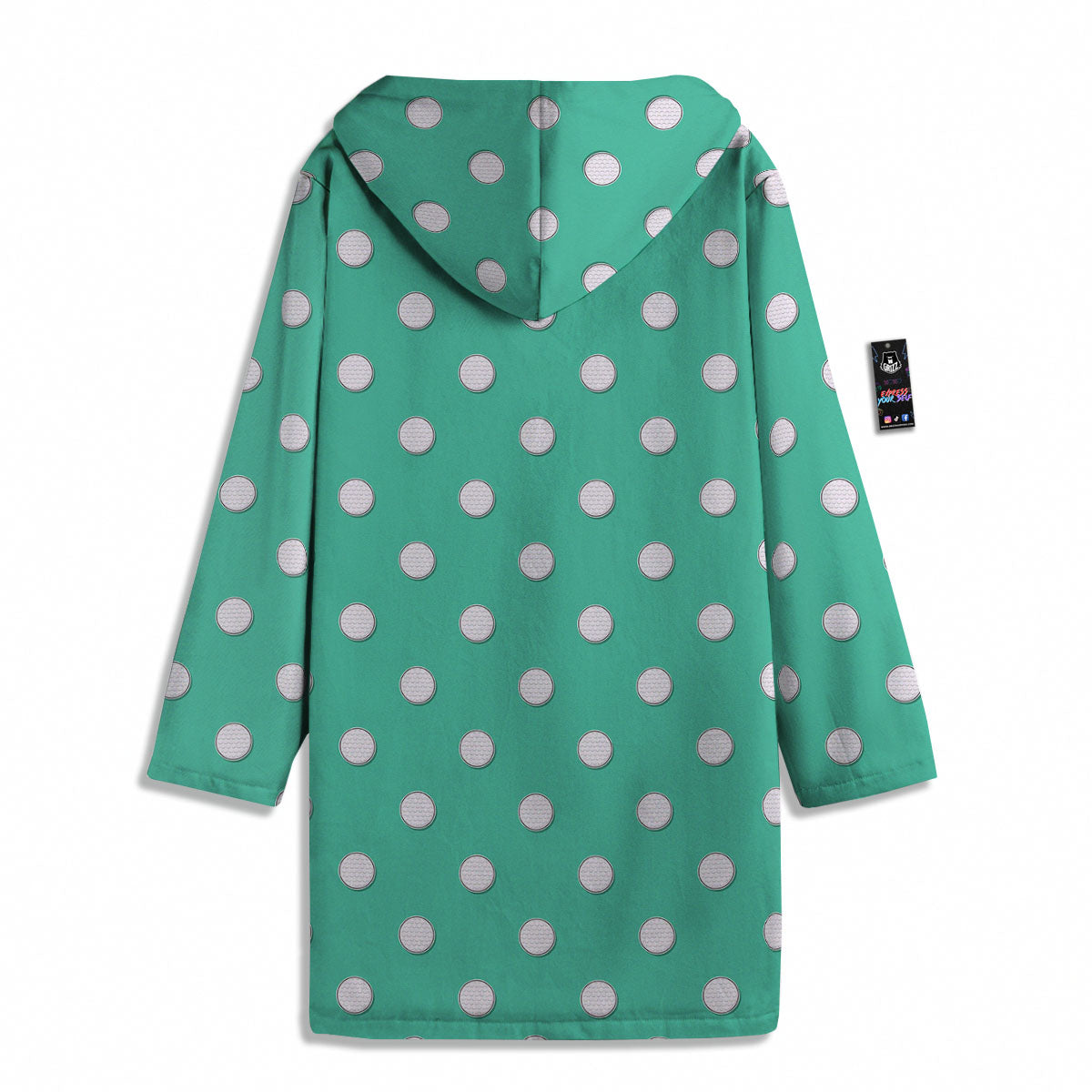 Golf Ball Print Pattern Men's Windbreaker Jacket-grizzshop