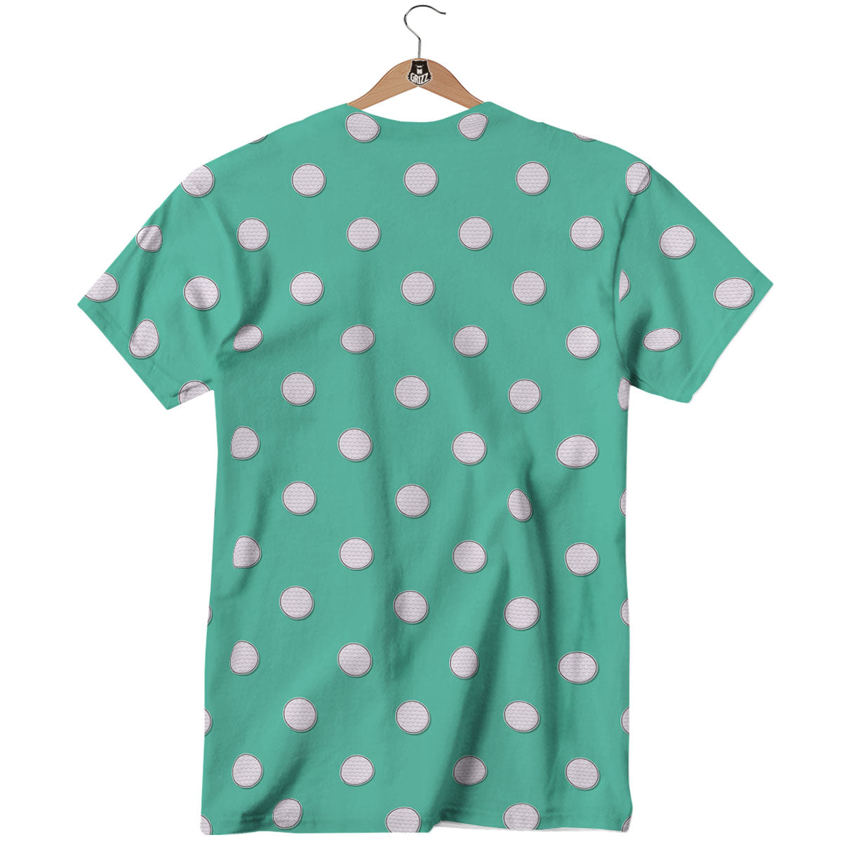 Golf Ball Print Pattern T-Shirt-grizzshop