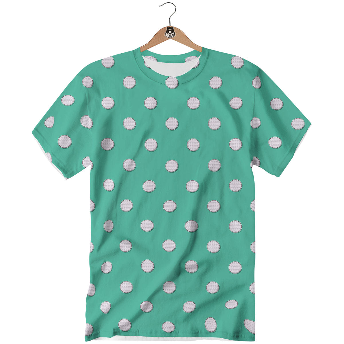 Golf Ball Print Pattern T-Shirt-grizzshop