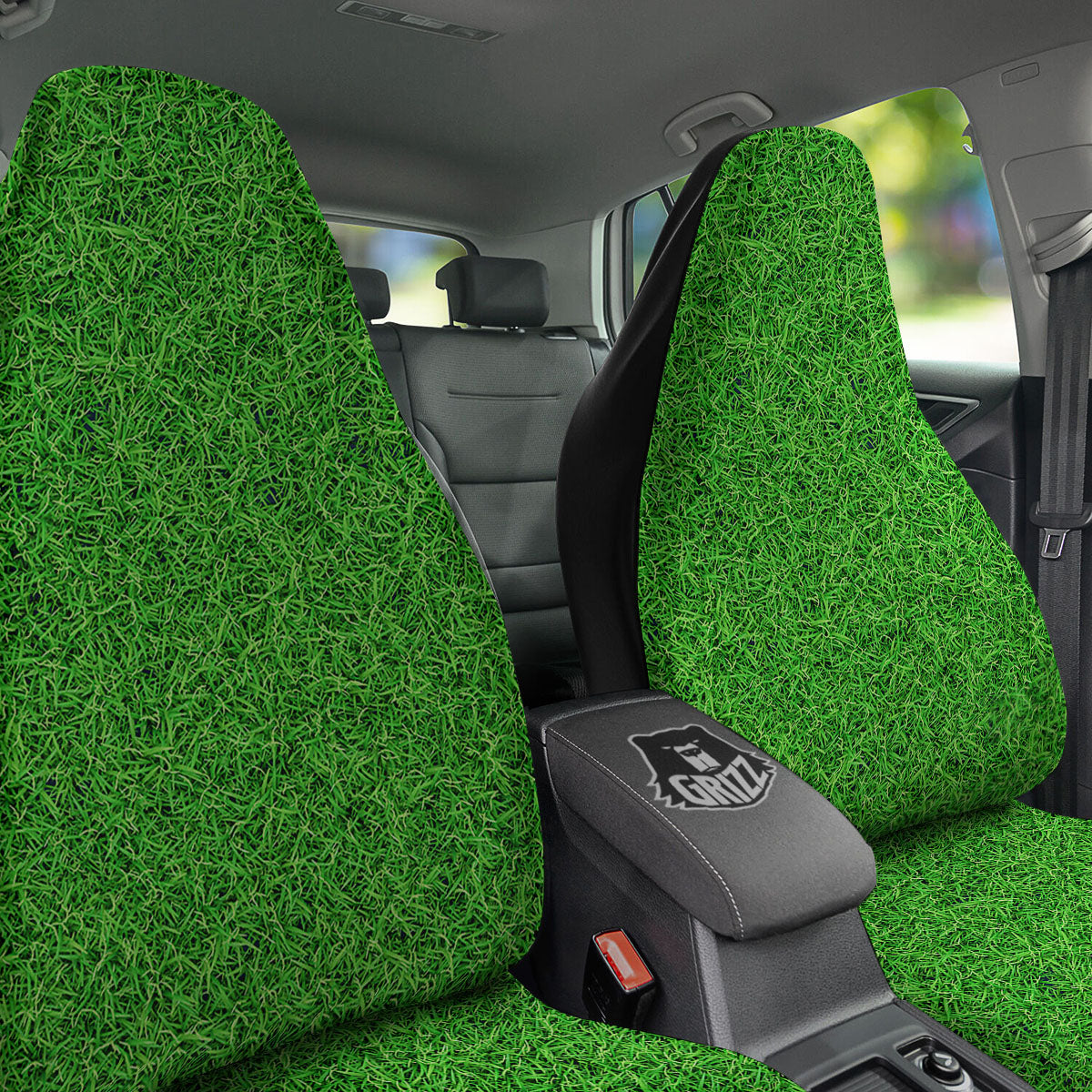 Golf Grass Print Car Seat Covers-grizzshop