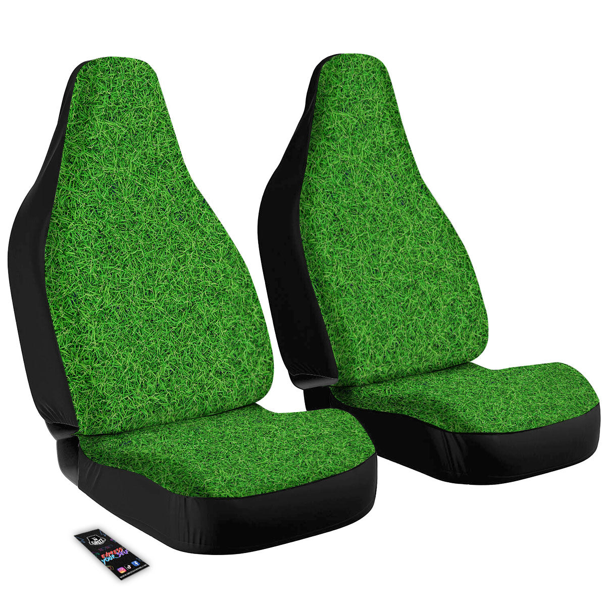 Golf Grass Print Car Seat Covers-grizzshop