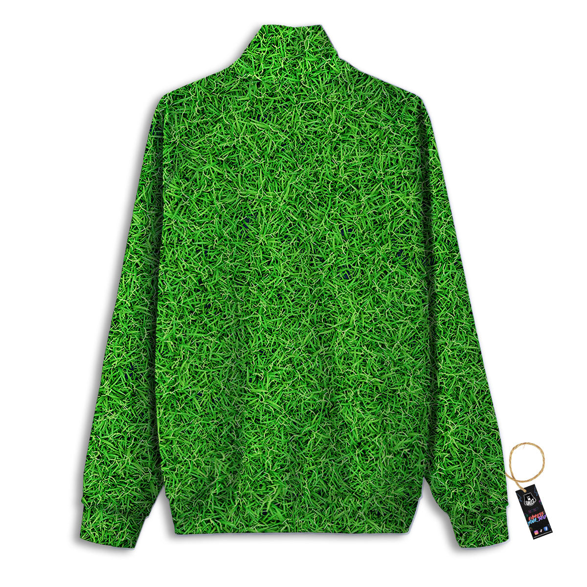 Golf Grass Print Track Jacket-grizzshop