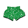 Golf Green Pattern Print Muay Thai Boxing Shorts-grizzshop