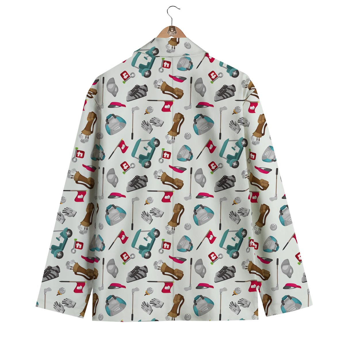 Golf Print Pattern Men's Blazer-grizzshop