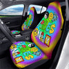 Good Vibes Only Quote Trippy Psychedelic Print Car Seat Covers-grizzshop