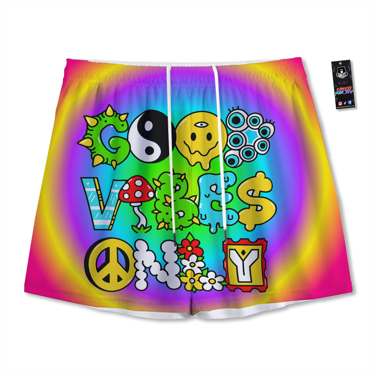 Koala Good Night Print Pattern Mesh Shorts