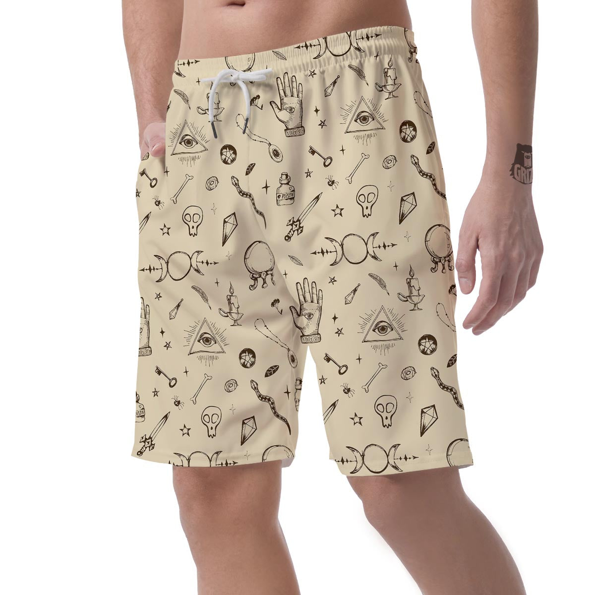 Gothic Witch Men's Shorts-grizzshop