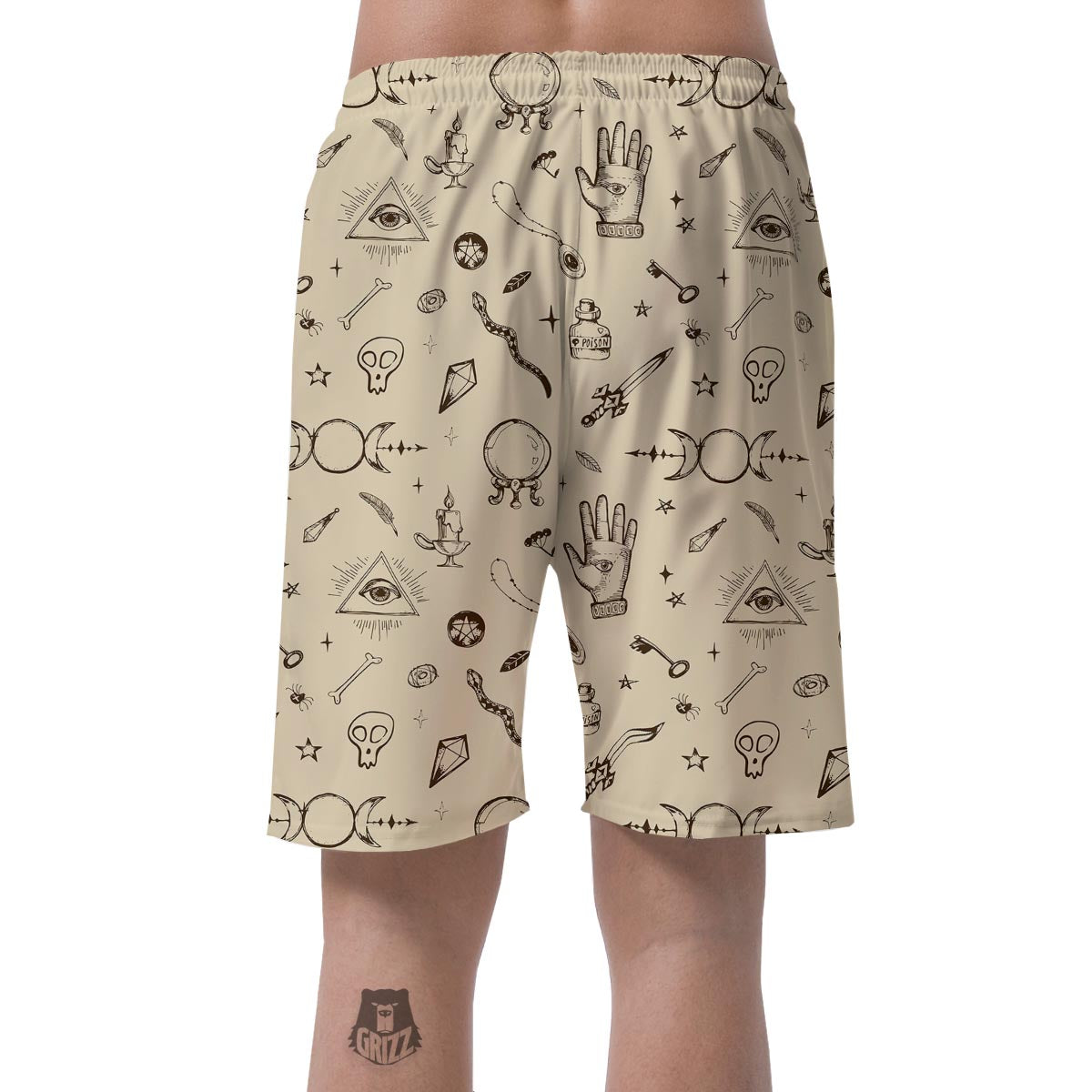 Gothic Witch Men's Shorts-grizzshop