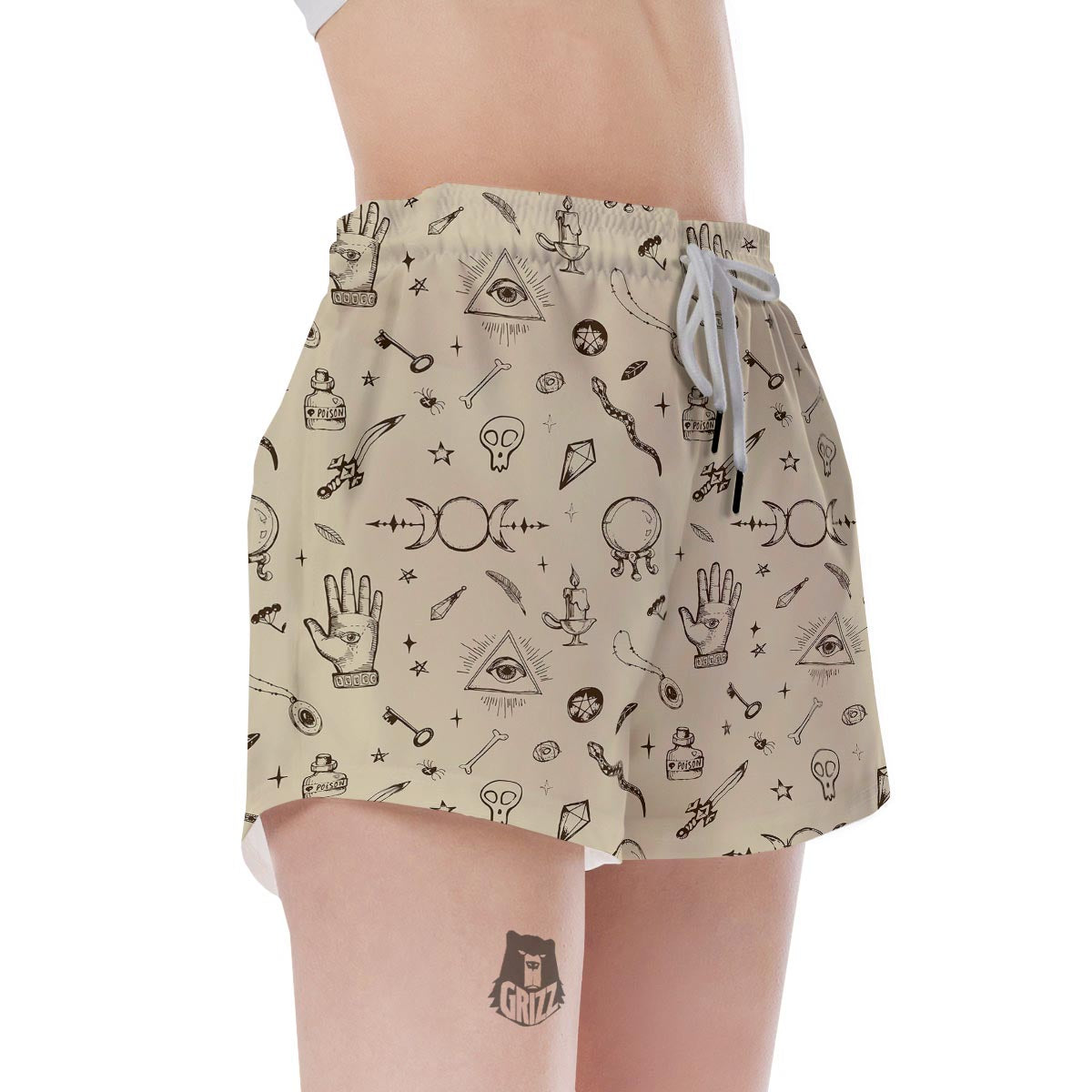 Gothic Witch Women's Shorts-grizzshop