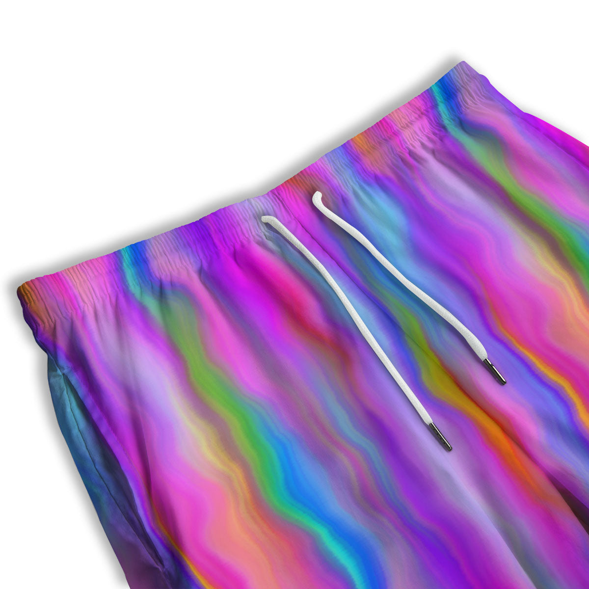 Gradient Psychedelic Print Pattern Men's Athletic Shorts
