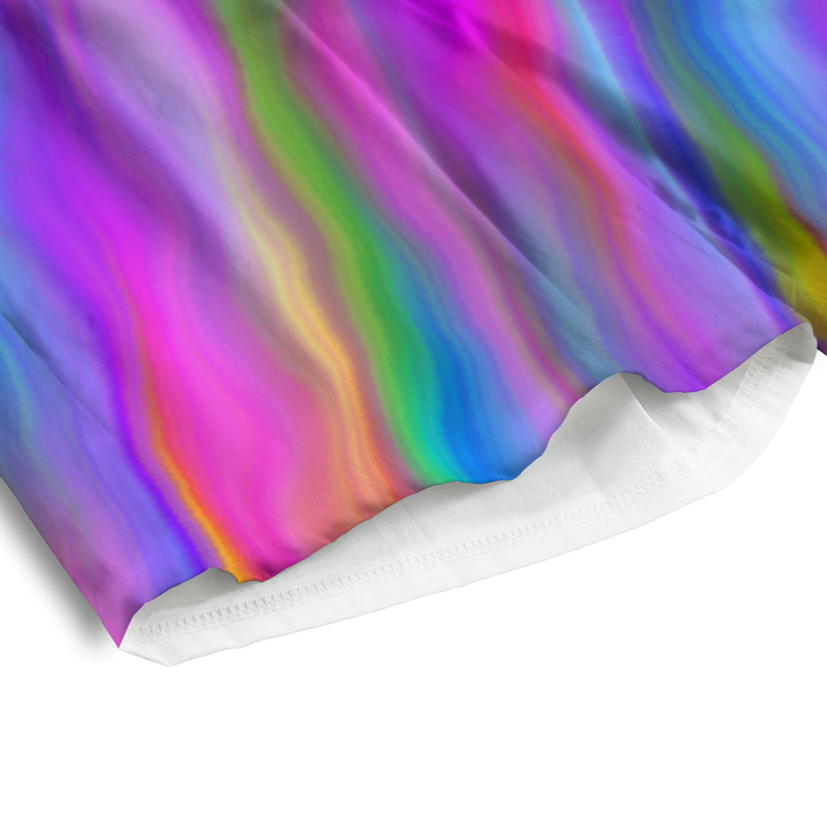 Gradient Psychedelic Print Pattern Men's Athletic Shorts