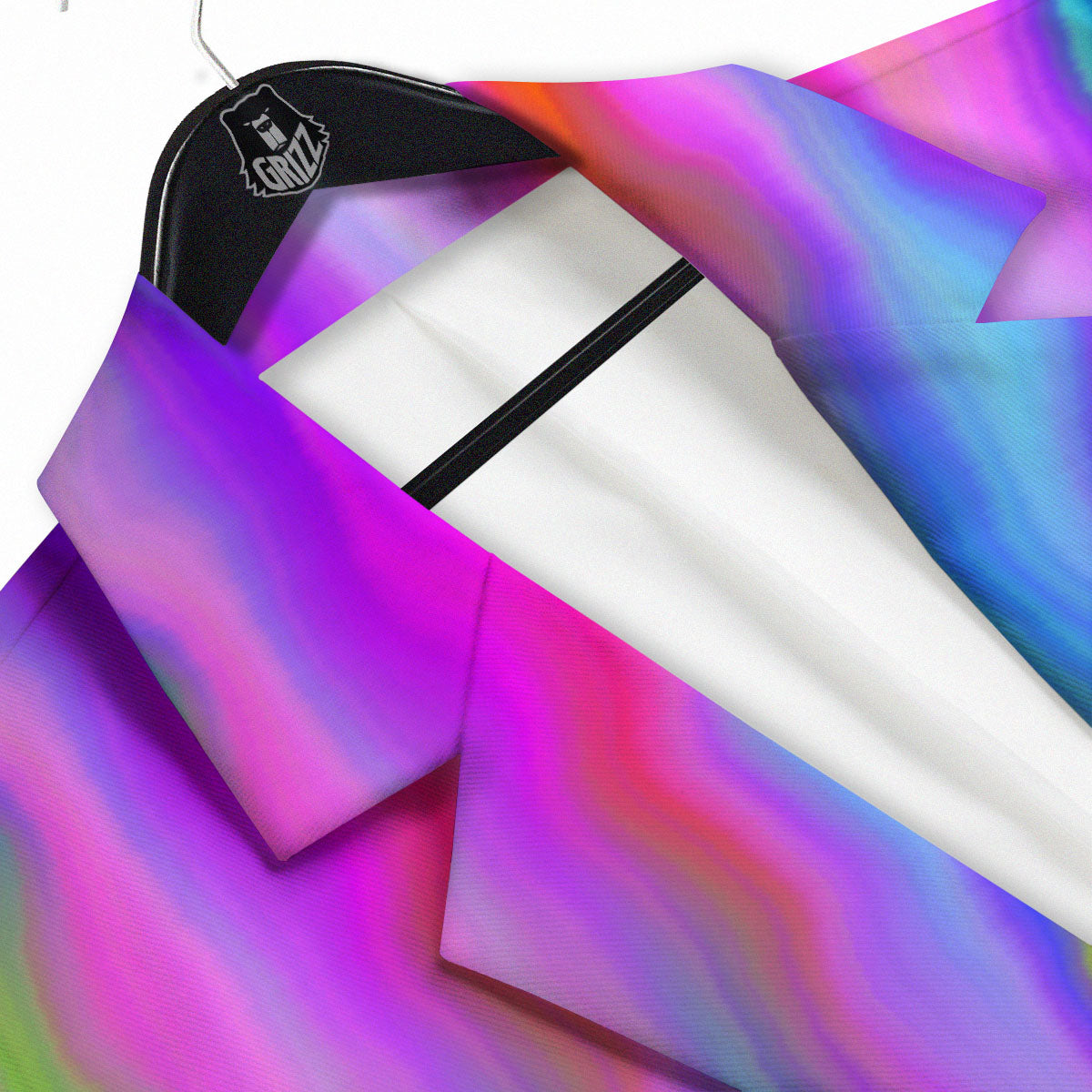 Gradient Psychedelic Print Pattern Men's Sport Coat-grizzshop