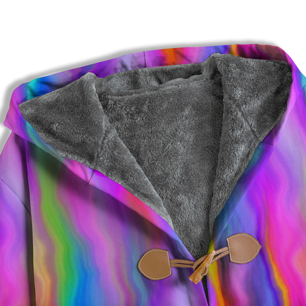 Gradient Psychedelic Print Pattern Men's Windbreaker Jacket-grizzshop