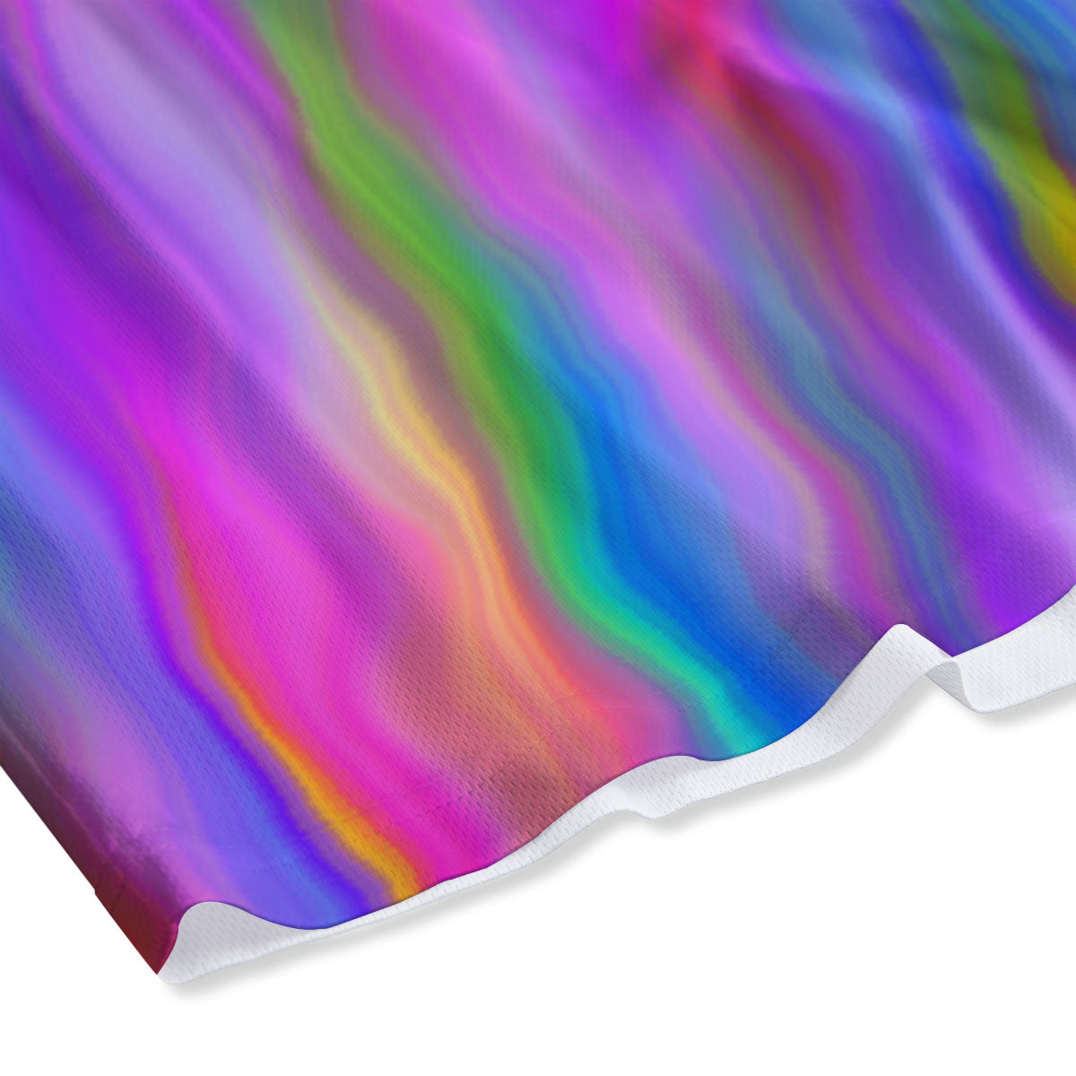 Gradient Psychedelic Print Pattern Mesh Shorts