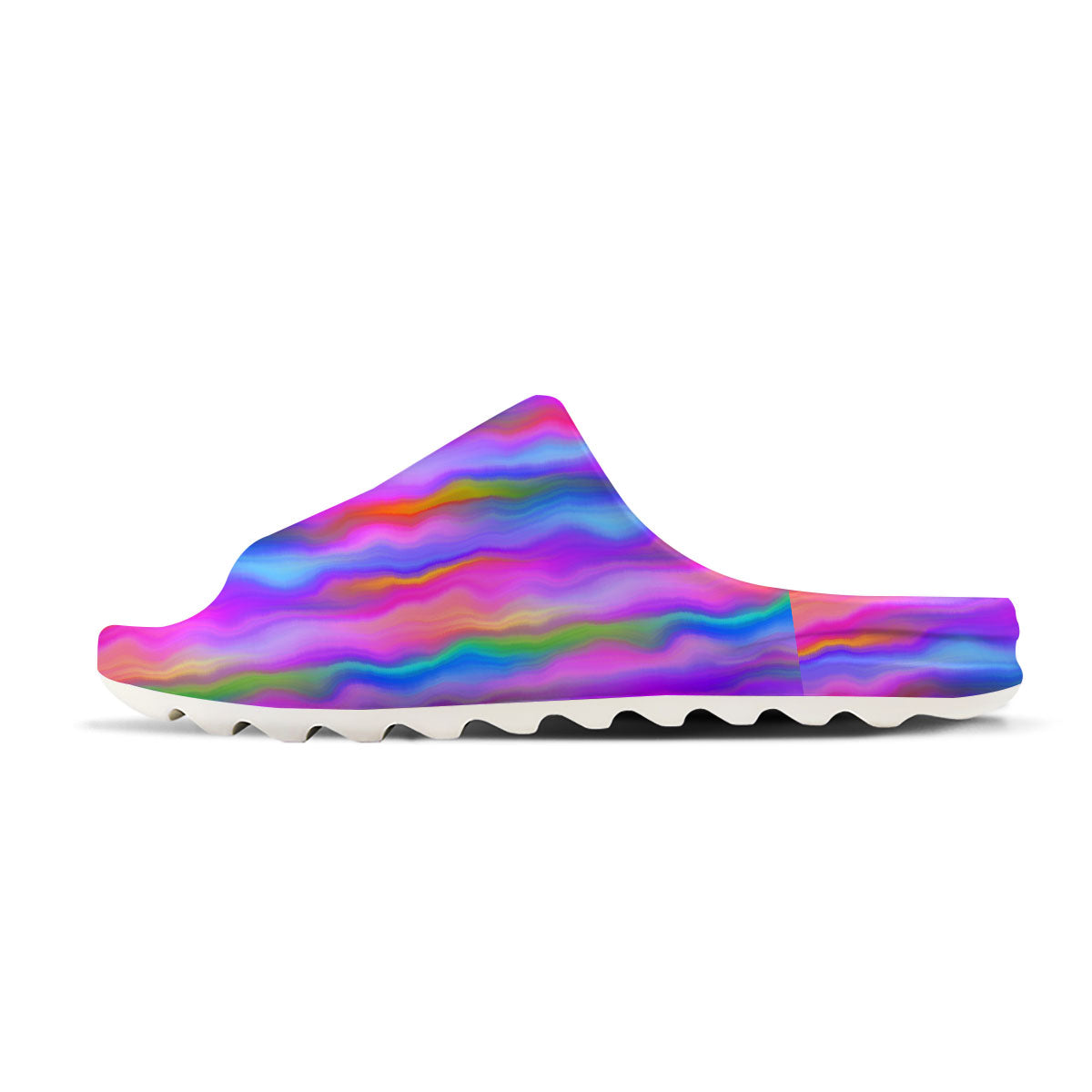 Gradient Psychedelic Print Pattern Sandals-grizzshop