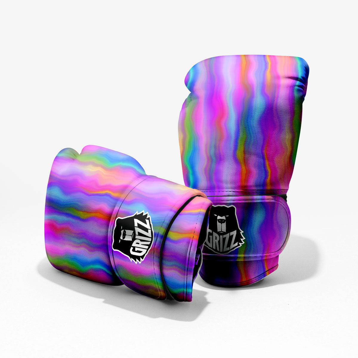 Gradient Psychedelic Print Pattern Pro Boxing Glove