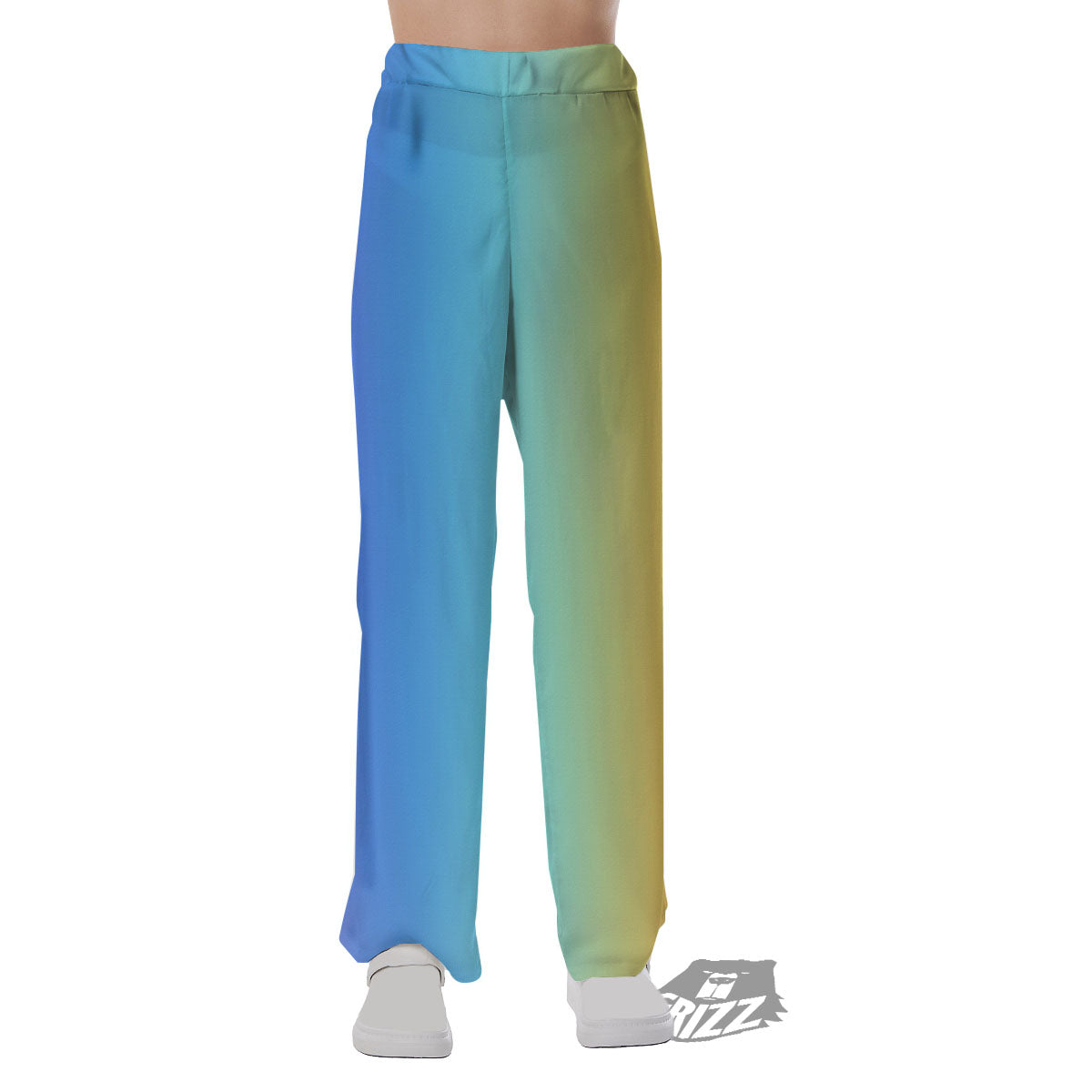 Gradient Rainbow Print Pattern Pajama Pants-grizzshop