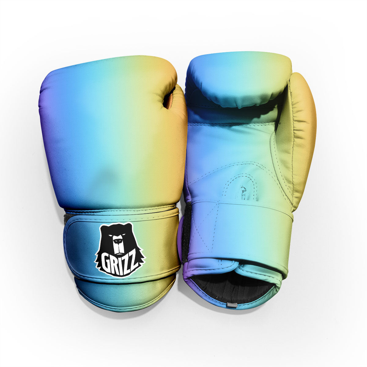 Gradient Rainbow Print Pattern Pro Boxing Glove
