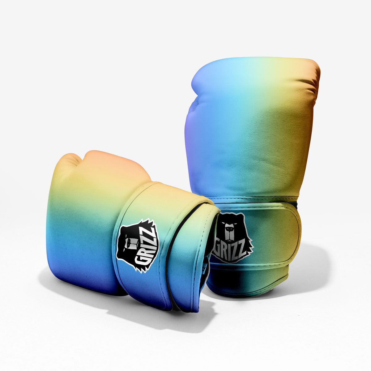 Gradient Rainbow Print Pattern Pro Boxing Glove