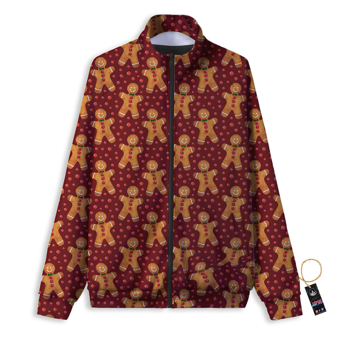 Gradient Rainbow Print Pattern Track Jacket-grizzshop