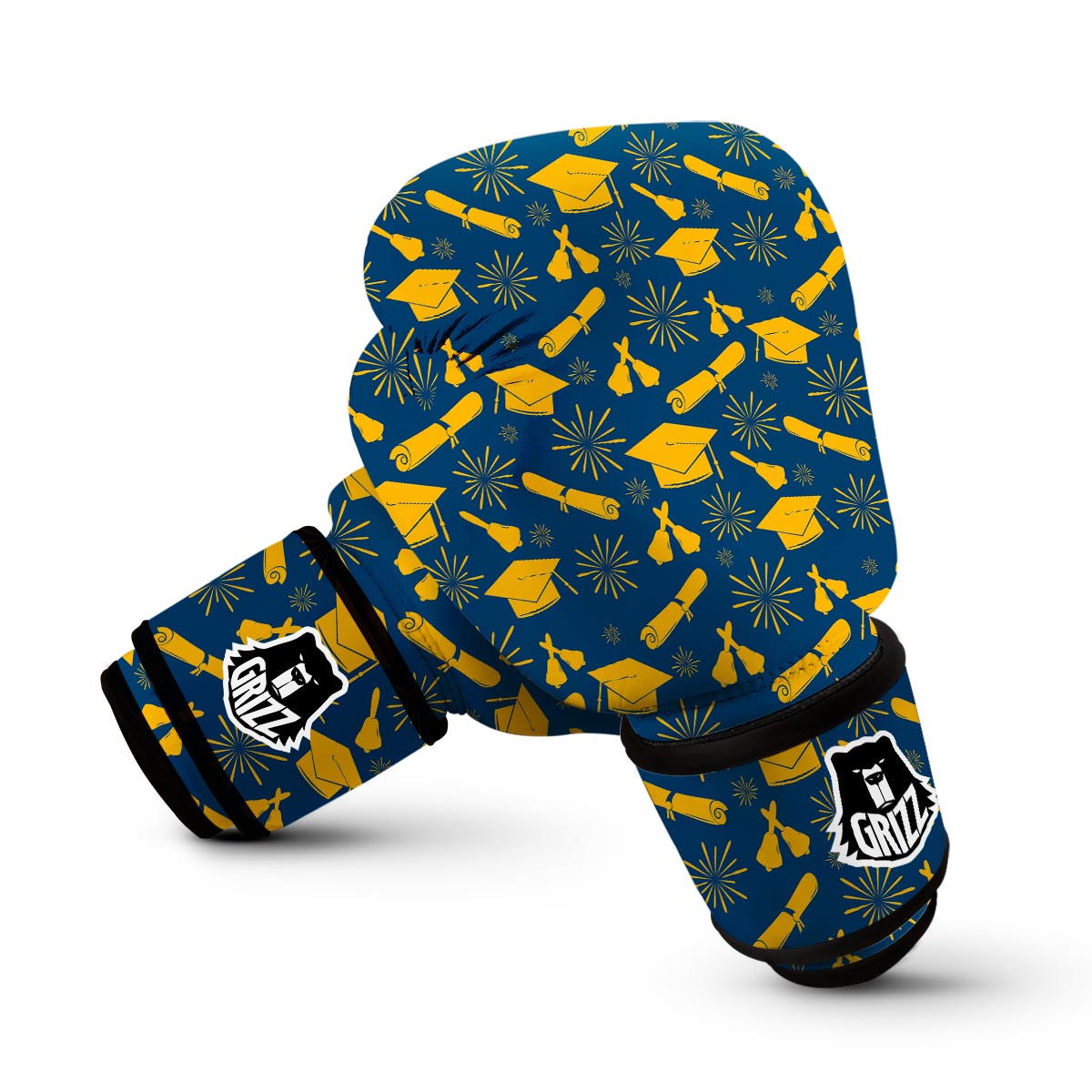 Graduation Pattern Print Boxing Gloves-grizzshop