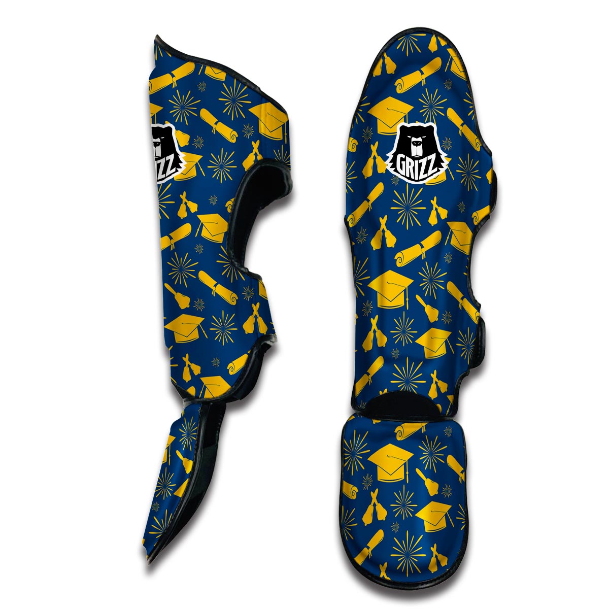 Graduation Pattern Print Muay Thai Shin Guards-grizzshop