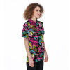 Graffiti Abstract Hiphop Lip Women's Golf Shirts-grizzshop