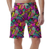 Graffiti Airbrush Love Print Men's Shorts-grizzshop