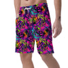 Graffiti Airbrush Print Men's Shorts-grizzshop