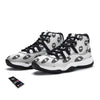 Graffiti Colorful Emoji Faces Print Pattern Black Bball Shoes-grizzshop