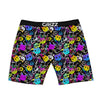 Graffiti Colorful Emoji Faces Print Pattern Boxer Briefs-grizzshop