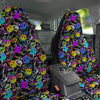 Graffiti Colorful Emoji Faces Print Pattern Car Seat Covers-grizzshop