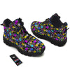 Graffiti Colorful Emoji Faces Print Pattern Hiking Shoes-grizzshop