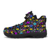 Graffiti Colorful Emoji Faces Print Pattern Hiking Shoes-grizzshop