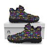 Graffiti Colorful Emoji Faces Print Pattern Hiking Shoes-grizzshop