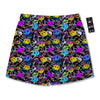 Graffiti Colorful Emoji Faces Print Pattern Men's Running Shorts-grizzshop