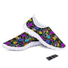 Graffiti Colorful Emoji Faces Print Pattern Nurse Shoes-grizzshop