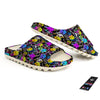 Graffiti Colorful Emoji Faces Print Pattern Sandals-grizzshop