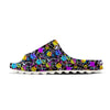 Graffiti Colorful Emoji Faces Print Pattern Sandals-grizzshop