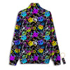 Graffiti Colorful Emoji Faces Print Pattern Track Jacket-grizzshop