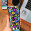 Graffiti Colorful Emoji Faces Print Pattern Tumbler-grizzshop