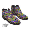 Graffiti Colorful Print Pattern Ankle Boots-grizzshop