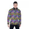 Graffiti Colorful Print Pattern Baseball Jacket-grizzshop