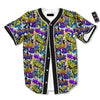 Graffiti Colorful Print Pattern Baseball Jersey-grizzshop