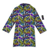 Graffiti Colorful Print Pattern Bathrobe-grizzshop