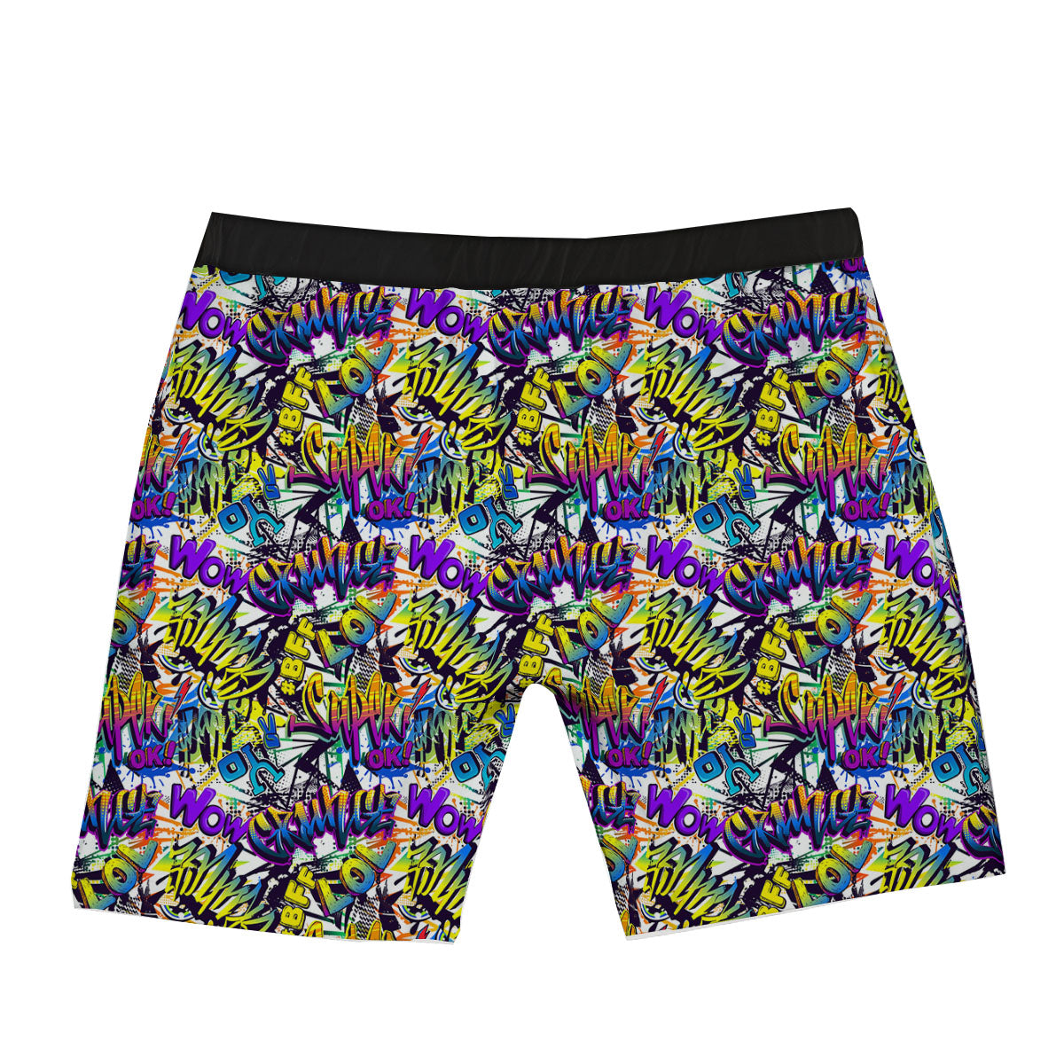 Graffiti Colorful Print Pattern Boxer Briefs-grizzshop