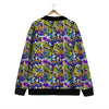 Graffiti Colorful Print Pattern Cardigan-grizzshop