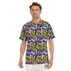 Graffiti Colorful Print Pattern Men's Golf Shirts-grizzshop