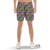 Graffiti Colorful Print Pattern Men's Gym Shorts-grizzshop