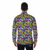 Graffiti Colorful Print Pattern Men's Long Sleeve Shirts-grizzshop